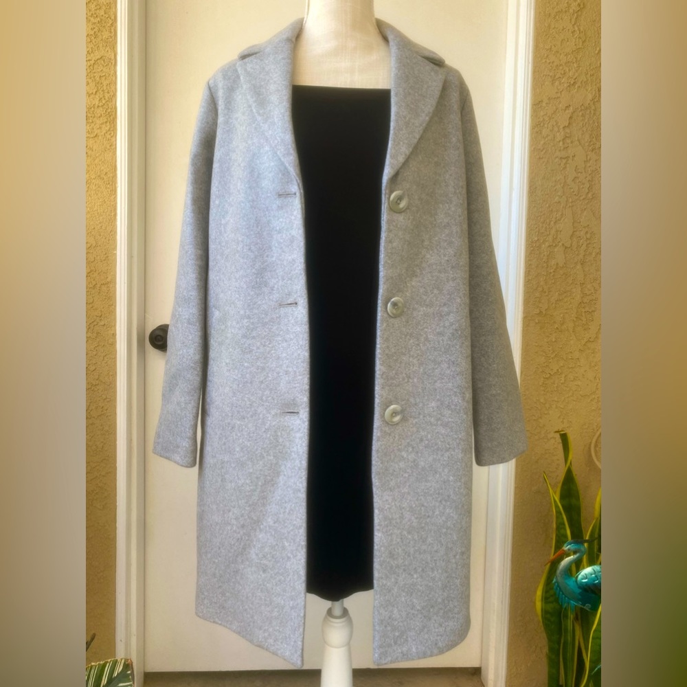 nwt gap wool blend pea coat grey nwt dress coat